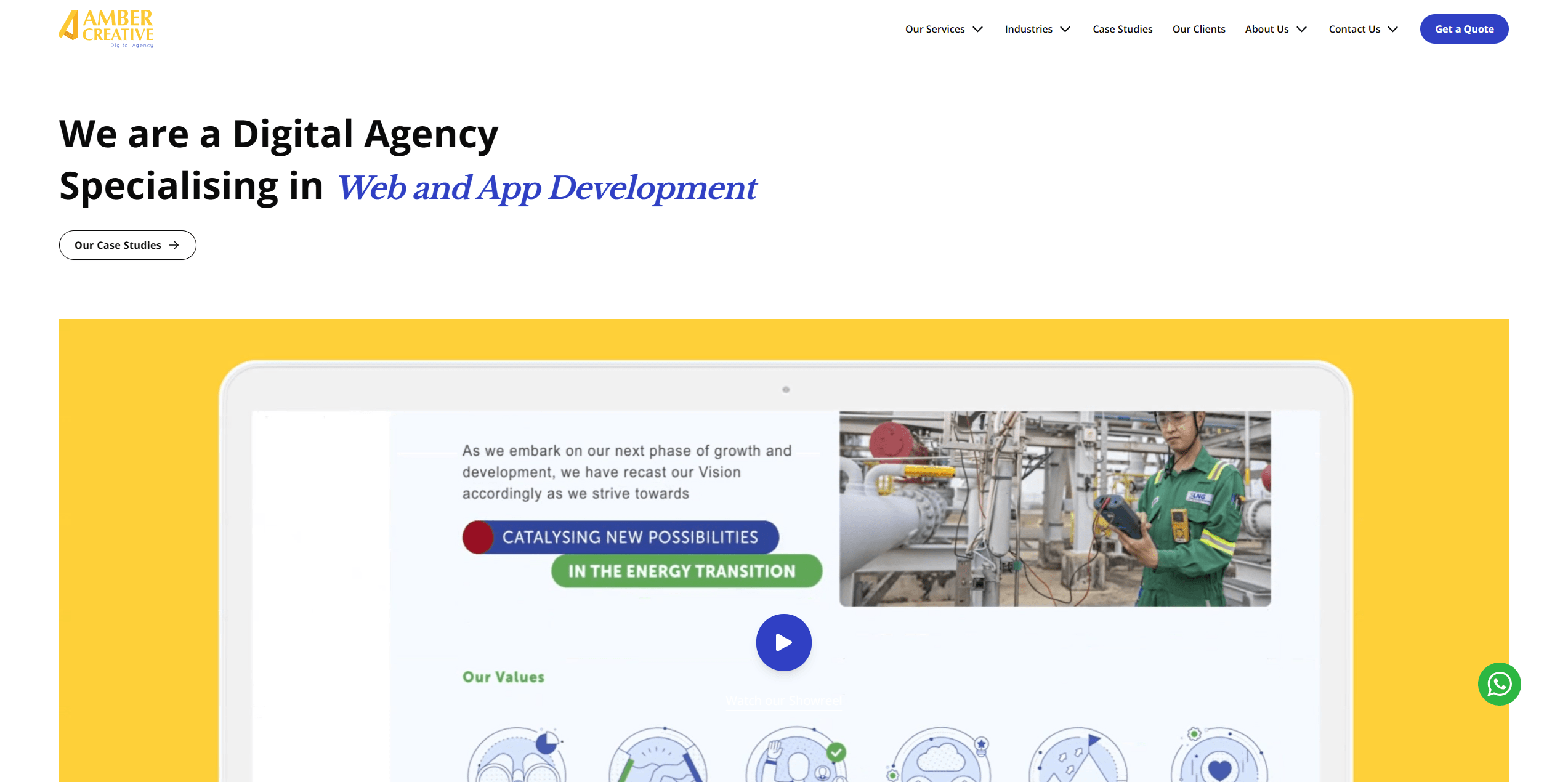 Amber Creative website