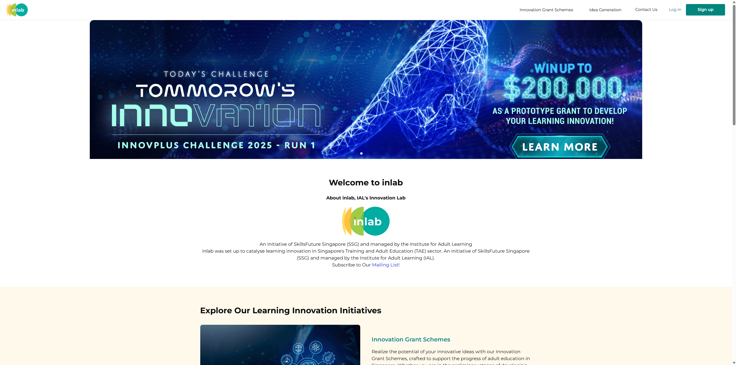 IAL InLab website
