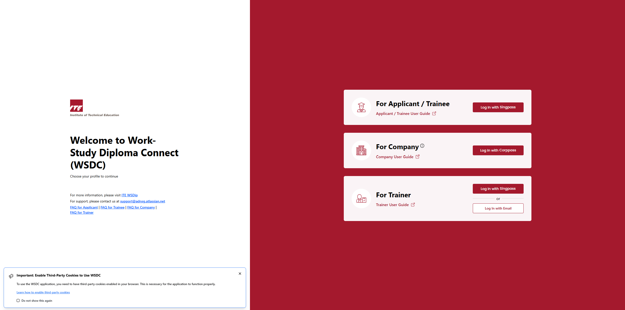 ITE Work-Study Diploma platform