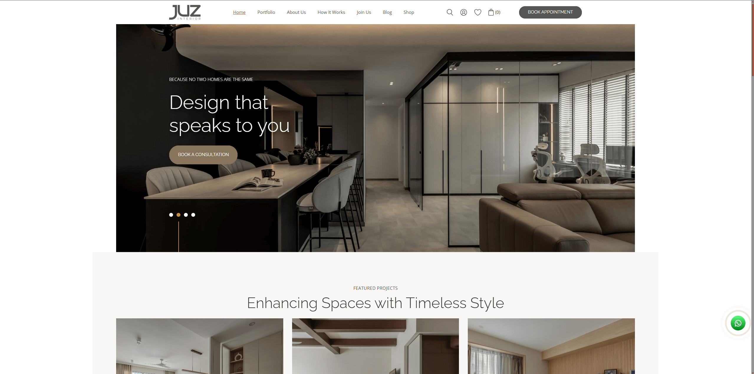 JuzInterior website